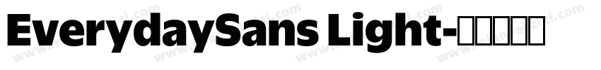 EverydaySans Light字体转换